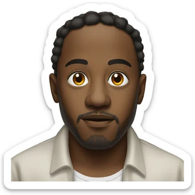 Kendrick Lamar looking at camera sticker