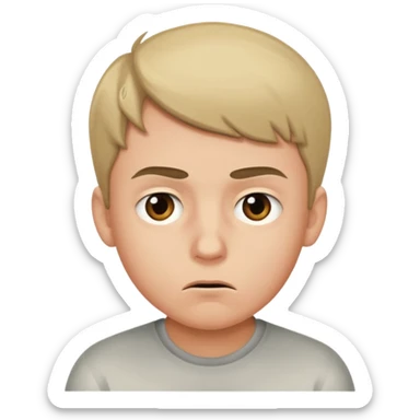 A boy cheating on his own sticker