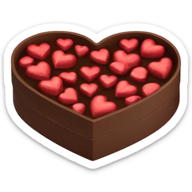 heart chocolate box sticker
