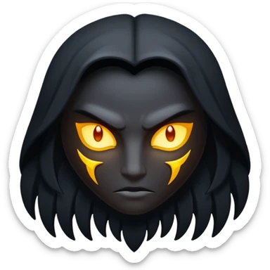 It’s dark it has aura it has a strong ego it represents strength and honor power  sticker