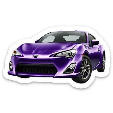 purple toyota gt86 sticker