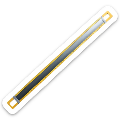 straight ruler measurement tool sticker