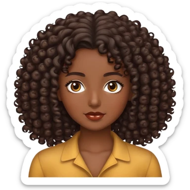 Morenas crespas sticker