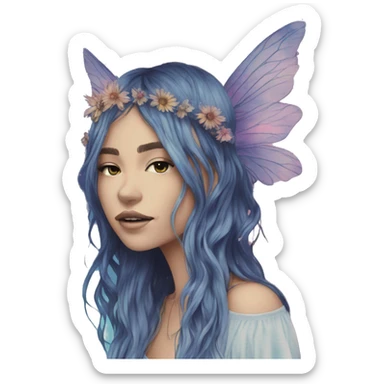 Dark Bohemian hippie fairy dark tie dye clothing bleach dye sticker