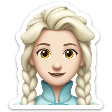 elsa mix naruto,face look like elsa sticker