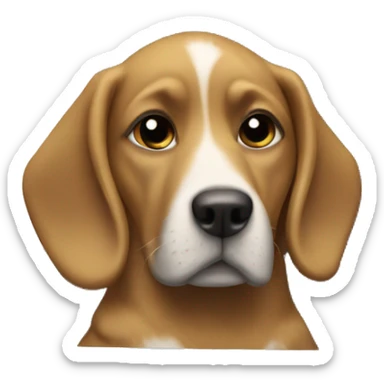 a dog in a car with six pack sticker