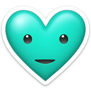 "I ❤️ CC" in turquoise sticker