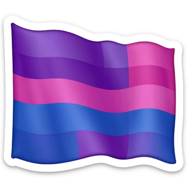 a half bisexual half lesbian flag sticker