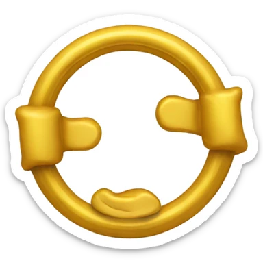 Middle hinder with doller sign ring sticker