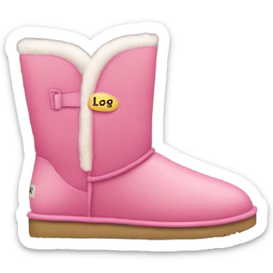 Pink uggs boots sticker