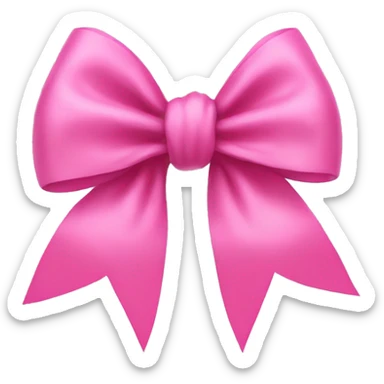 pink bow sticker