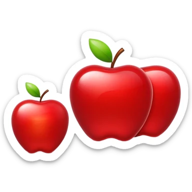 Apple emoji of stock of Apple company sticker