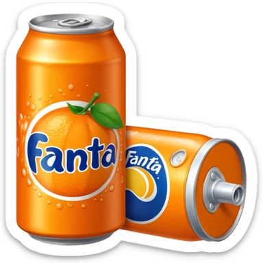 a bright orange Fenta can sticker