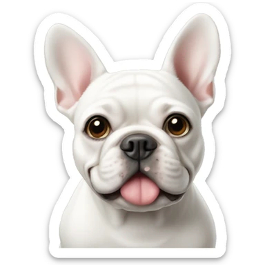 White French Bulldog sticker