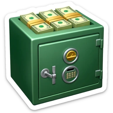 money savings in bank sticker