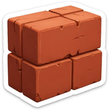 only two Bricks like one in left one in left one in right both close sticker