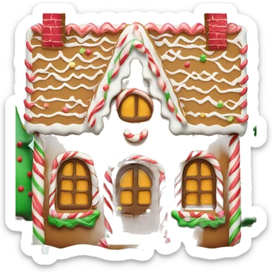 gingerbread house fancy sticker