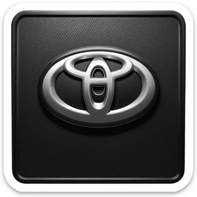a black textured surface, likely a piece of automotive trim or a floor mat, featuring the branding for a Toyota Fortuner.
 sticker