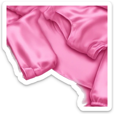 Pink satin pajamas sticker