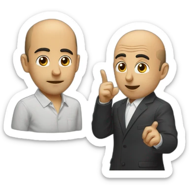 Zemmour qui discute avec GMK sticker