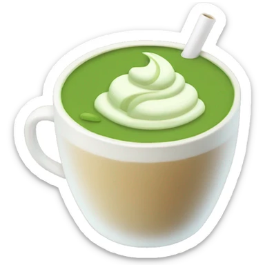 Matcha latte  sticker