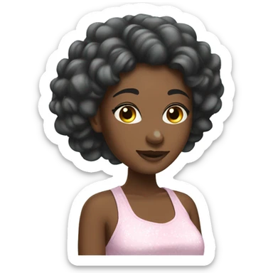 girly spa day  sticker