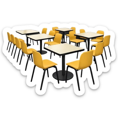 Corporate canteens as buildong sticker