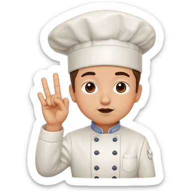 chef's kiss hand gesture without face sticker