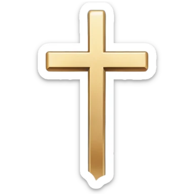 Make a emoji of a floating cross in the sky sticker