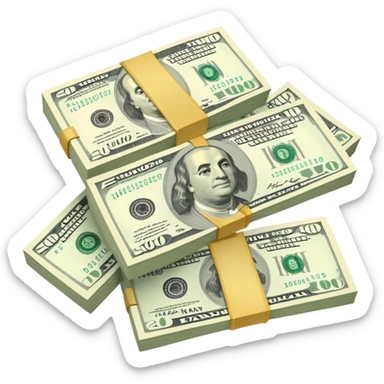 currency dollar, euro, yuan pack sticker