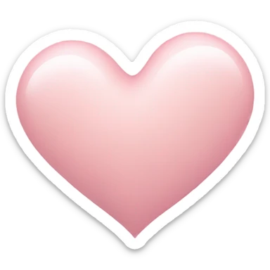 Light pink heart sticker