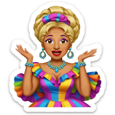 Celia cruz cantando sticker