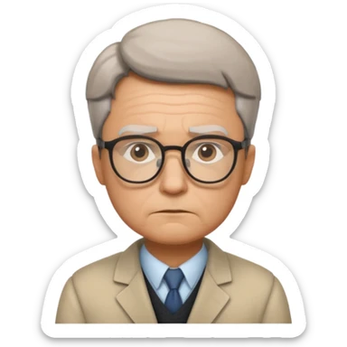 professor in the Money Heist TV show sticker