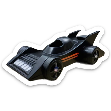 1970s skinny tires Pinewood Derby Darth Vader car sticker