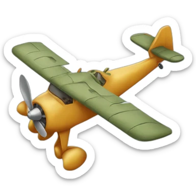 Timon in a plane sticker