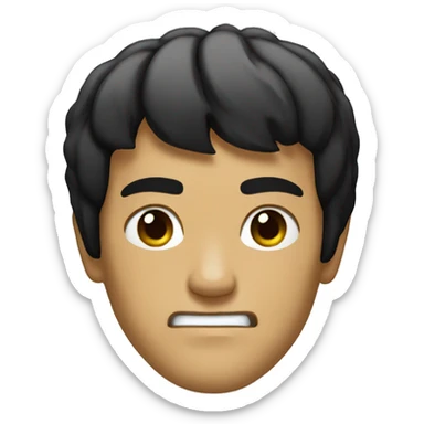 bruce lee face  sticker