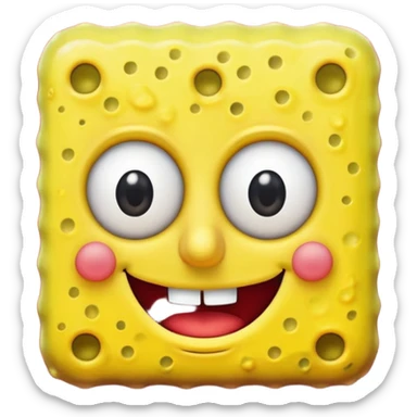 spongebob in red  sticker
