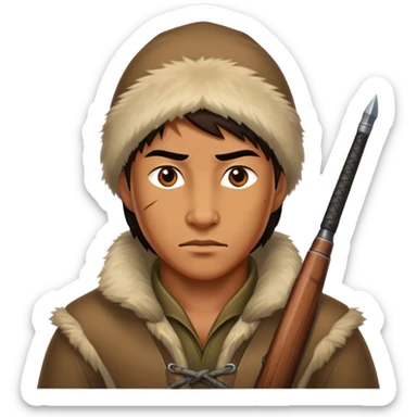 Brutal hunter from Siberia sticker
