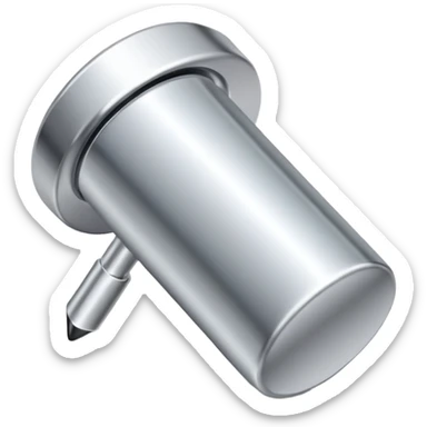 silver push pin sticker
