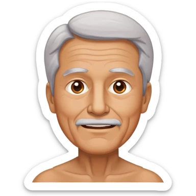 65 year old male sticker