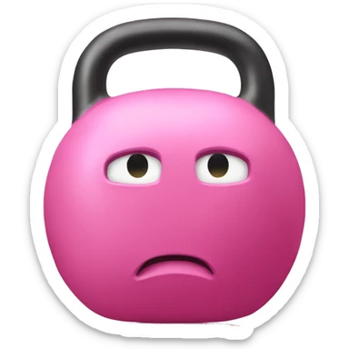 pink Kettlebell  sticker