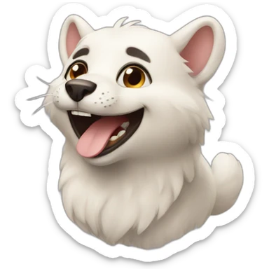 Happy animal sticker