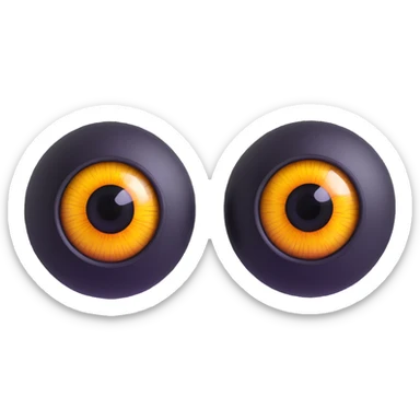 realistic 3D eyes with detailed iris sticker