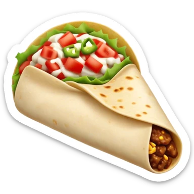 Burrito sticker