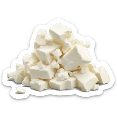 crumbled feta cheese sticker