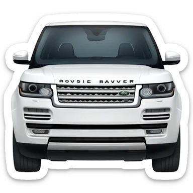 White Range Rover  sticker