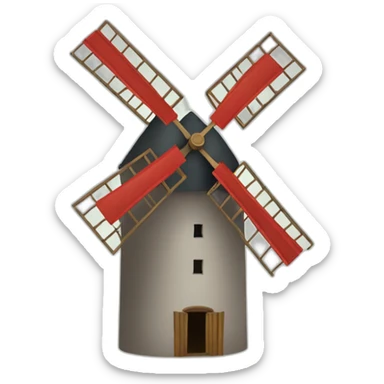 Moulin à vent sticker