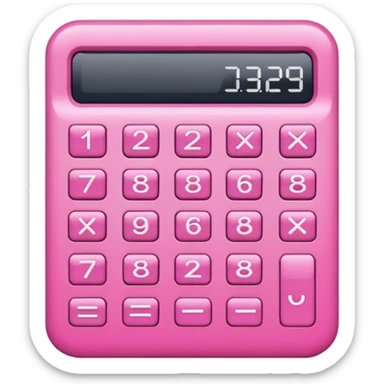 Pink Calculator  sticker