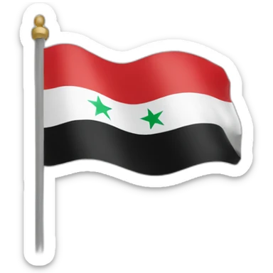 Syria flag sticker