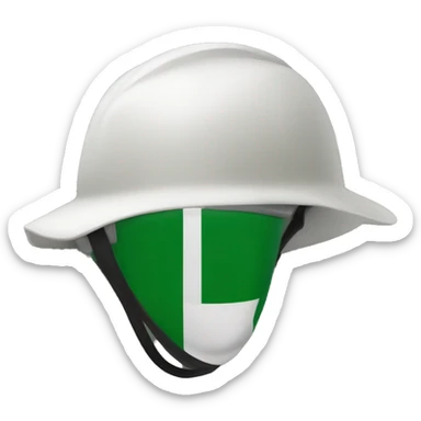 nigeria flag gardener pith helmet sticker